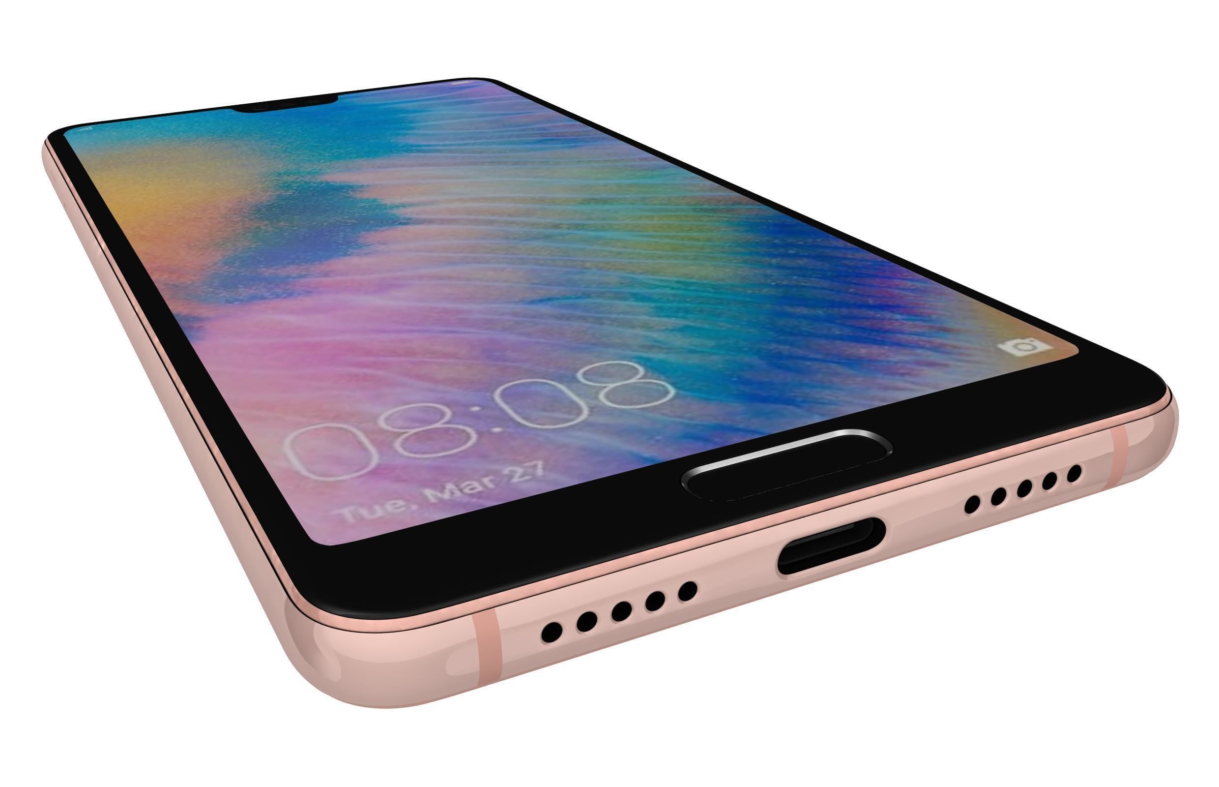 Huawei P20 All Colors 3D model_21