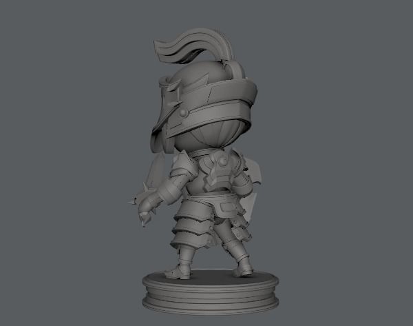 SD Armor Character 3D print model_5