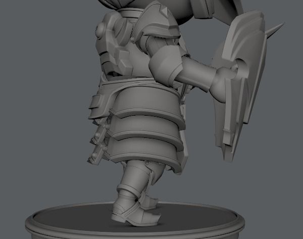 SD Armor Character 3D print model_14