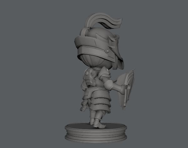 SD Armor Character 3D print model_3