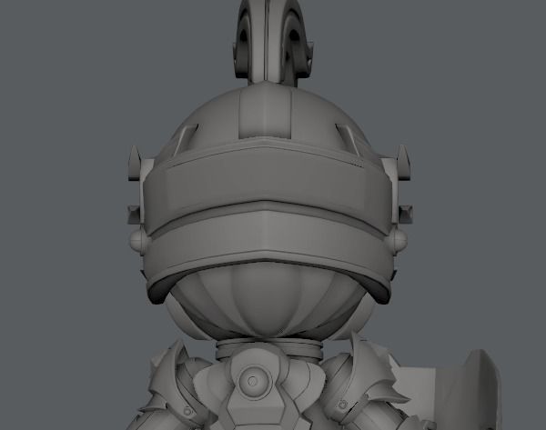 SD Armor Character 3D print model_8