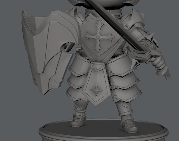 SD Armor Character 3D print model_12