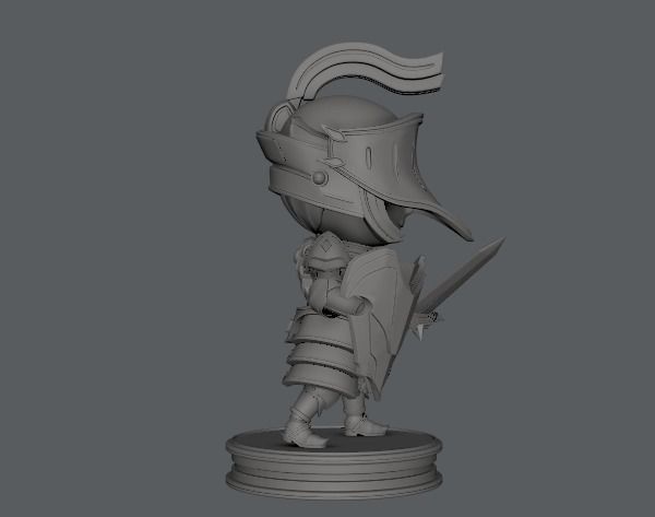 SD Armor Character 3D print model_2