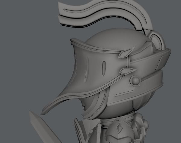 SD Armor Character 3D print model_9