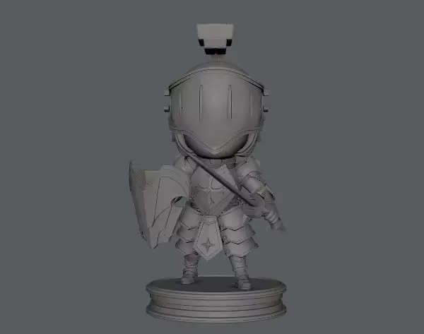 SD Armor Character 3D print model_0