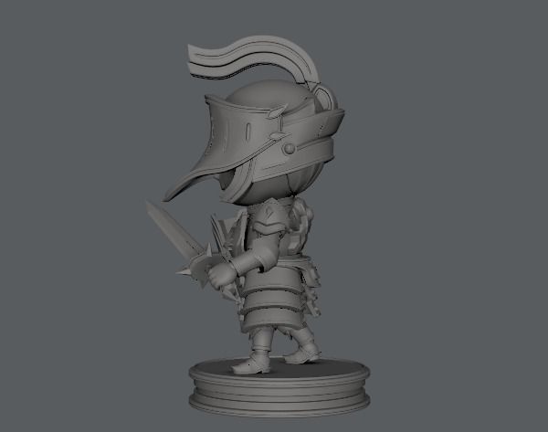 SD Armor Character 3D print model_6