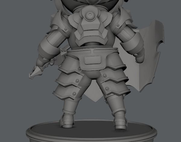 SD Armor Character 3D print model_13