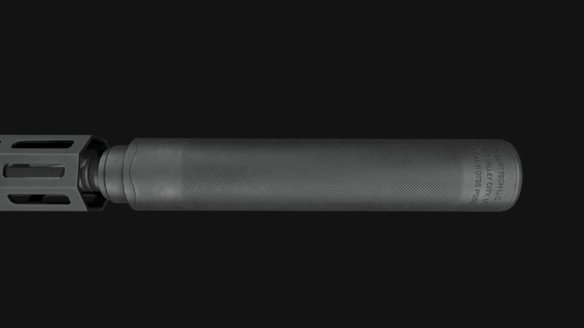 Desert Tech SRS-A2 Bullpup Sniper Rifle Low-poly 3D model_19