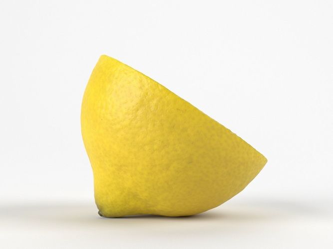Photorealistic Lemon Half 3D Scan 4 3D model 5