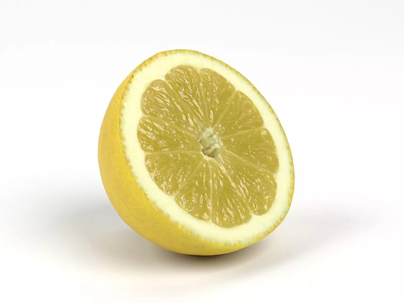 Photorealistic Lemon Half 3D Scan 4 3D model_0