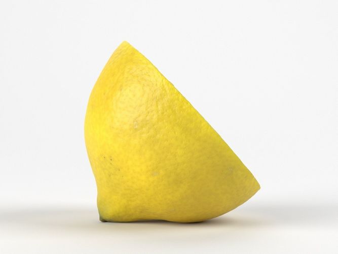 Photorealistic Lemon Half 3D Scan 4 3D model 3