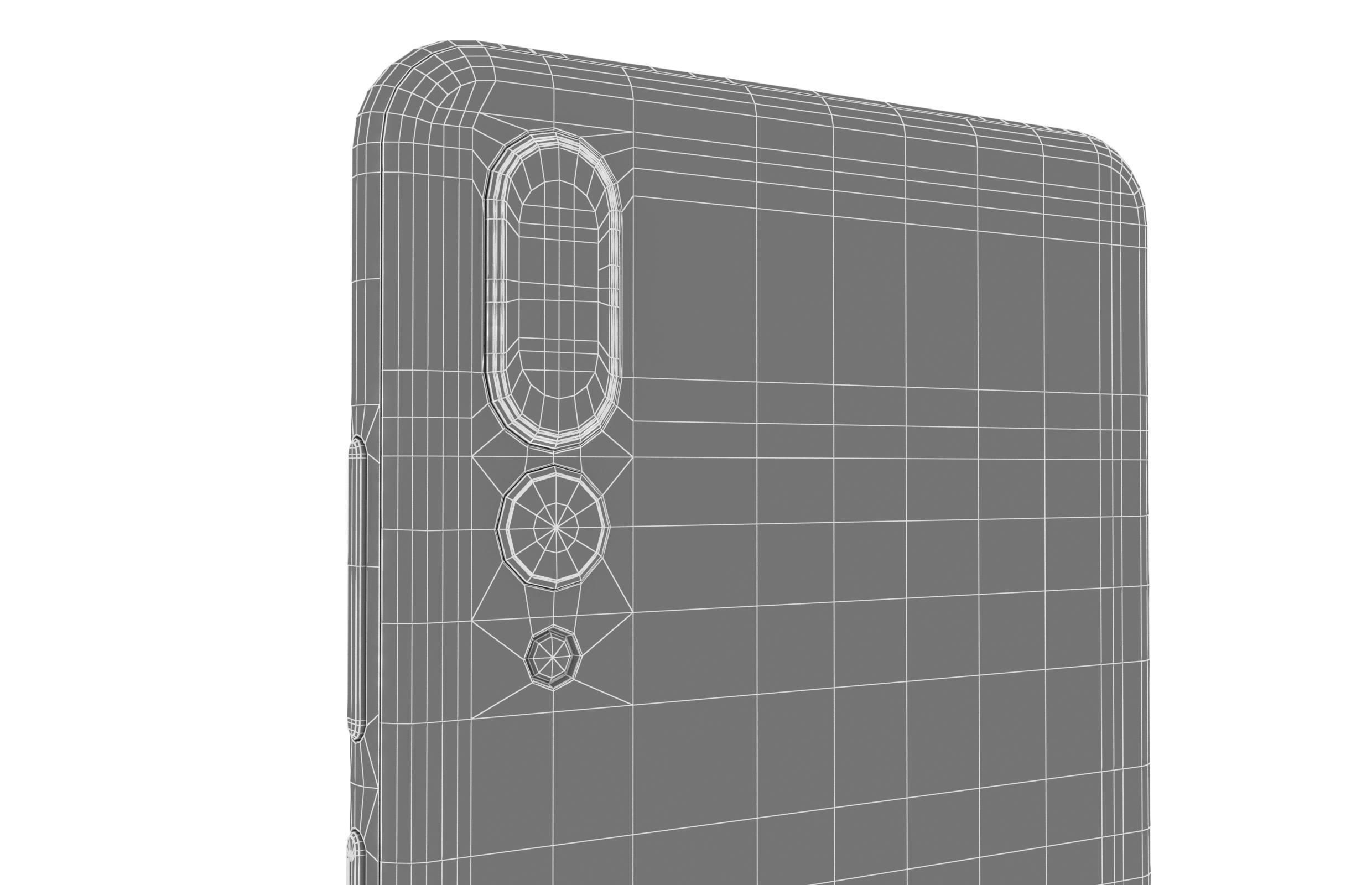 Huawei P20 Pro Black 3D model_14