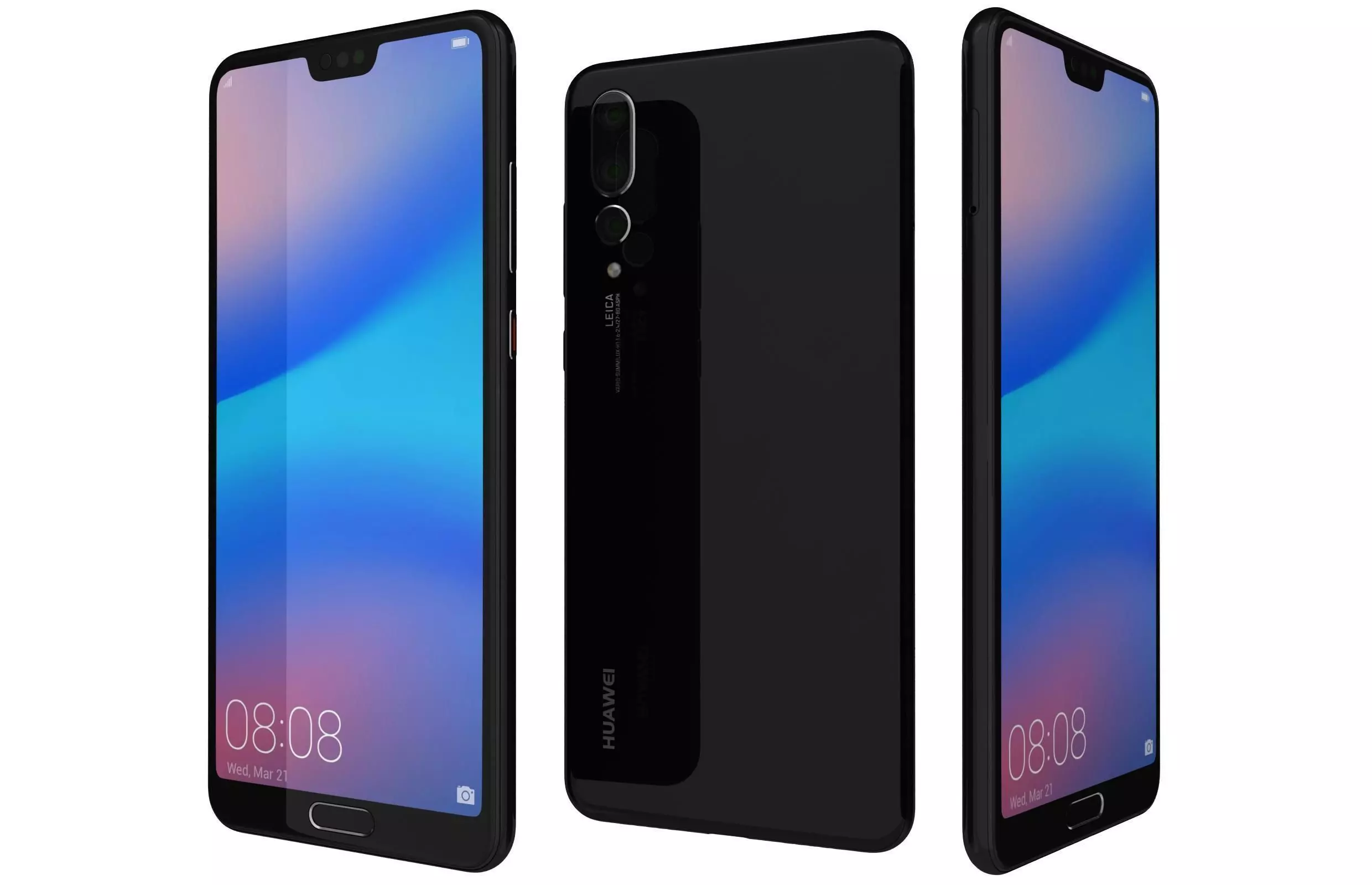 Huawei P20 Pro Black 3D model_0