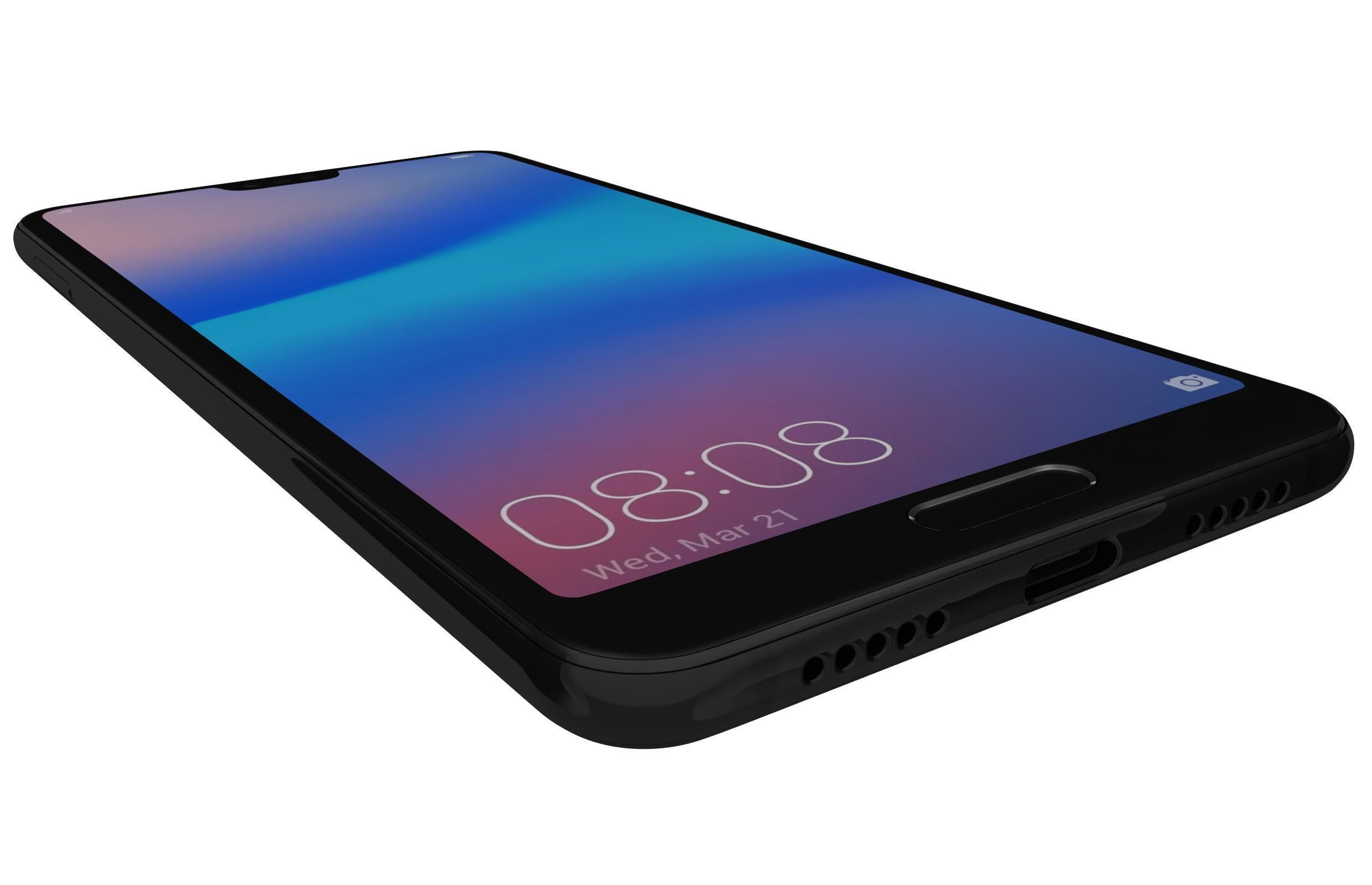 Huawei P20 Pro Black 3D model_4