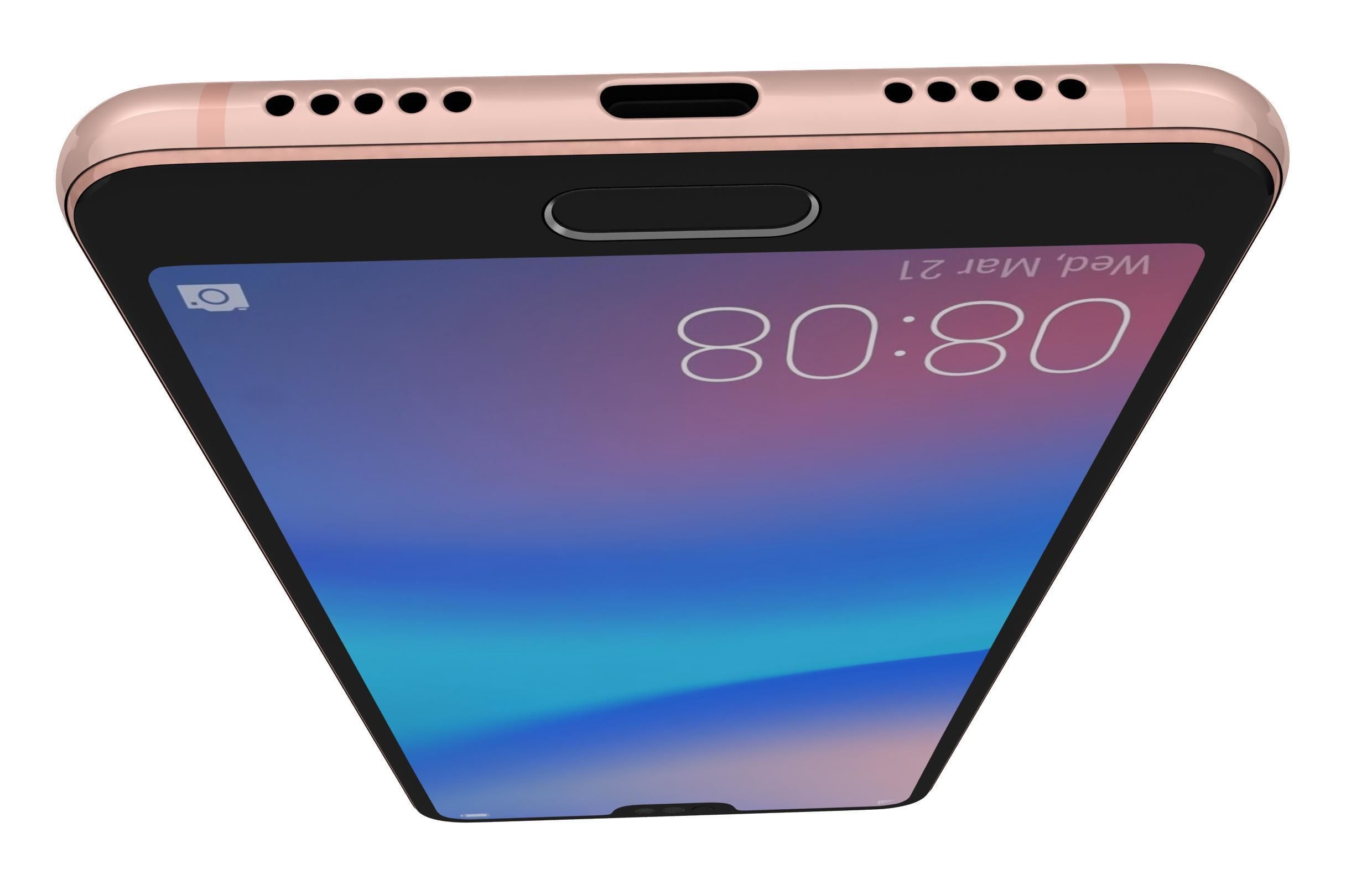 Huawei P20 Pro Pink Gold 3D model_6