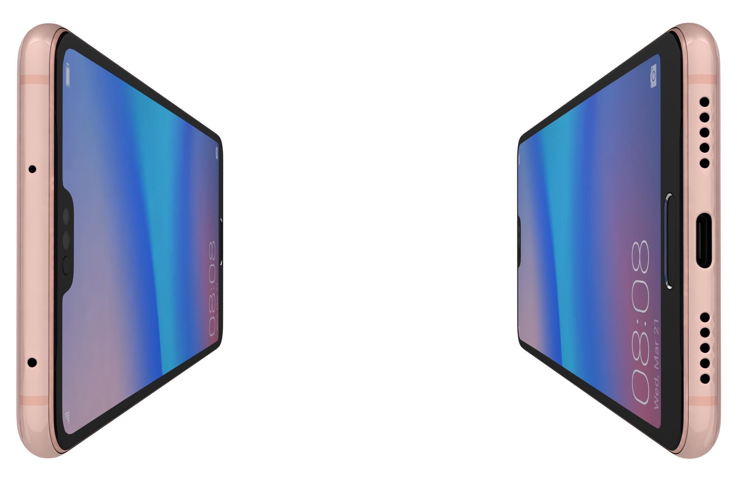 Huawei P20 Pro Pink Gold 3D model_3