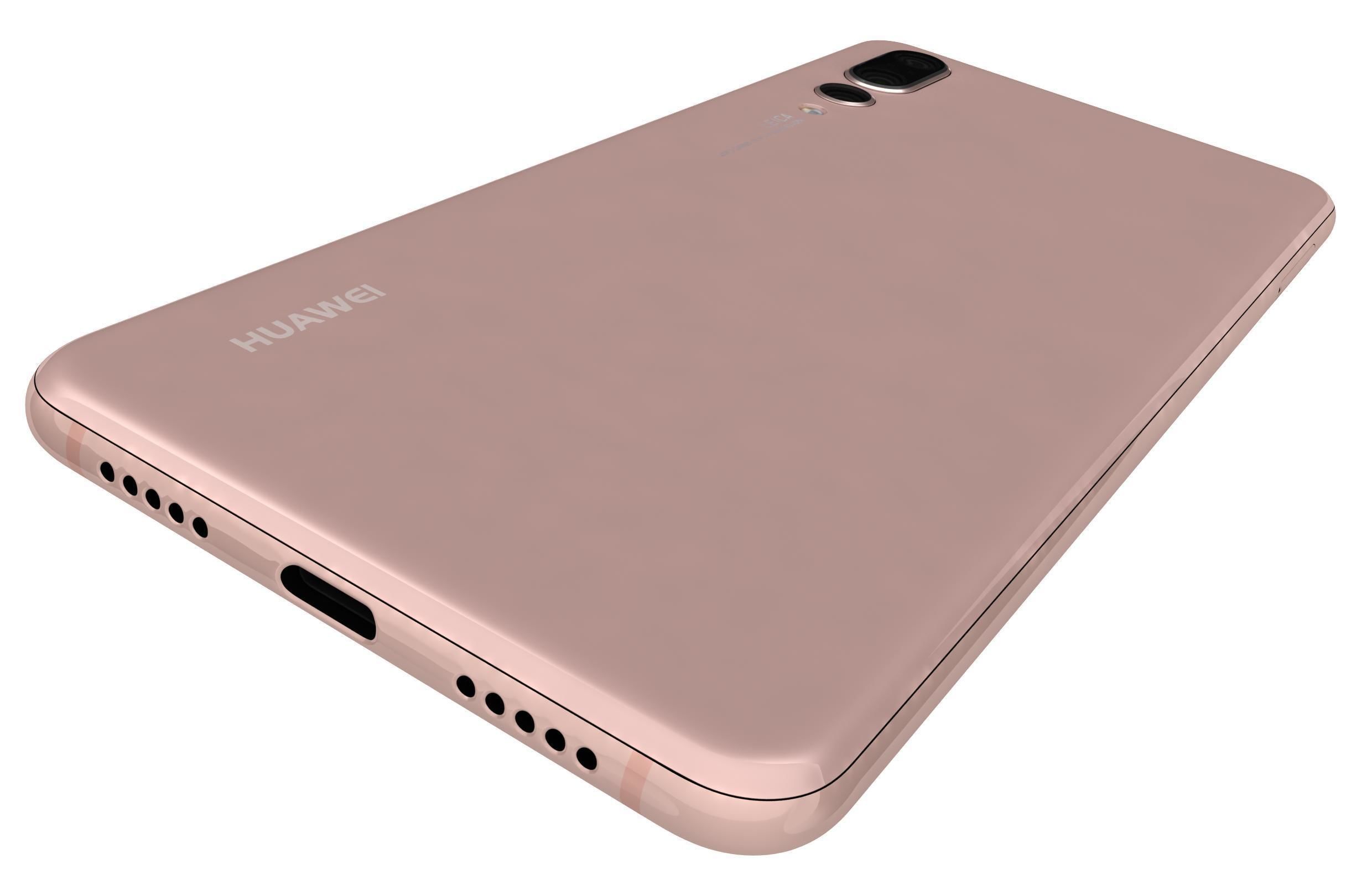 Huawei P20 Pro Pink Gold 3D model_9