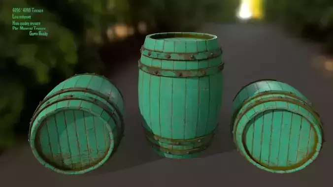 Wood  Barrel
