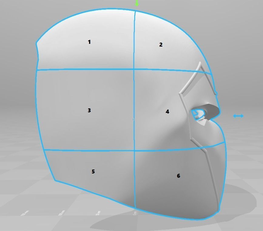 Ronin Helmet aka Hawkeye 3D print model_3