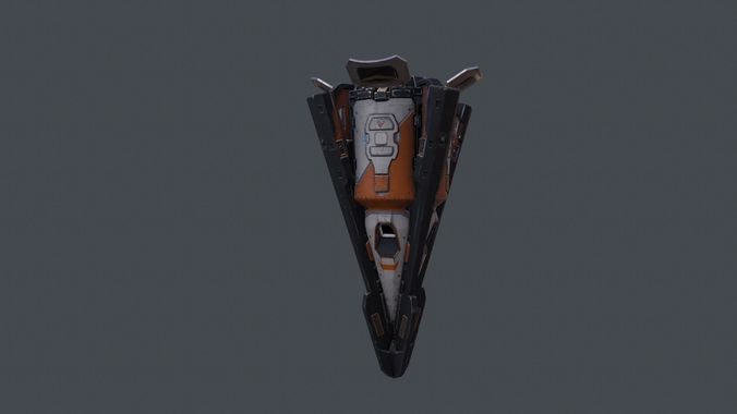 Starship Enterprise Low-poly 3D model
