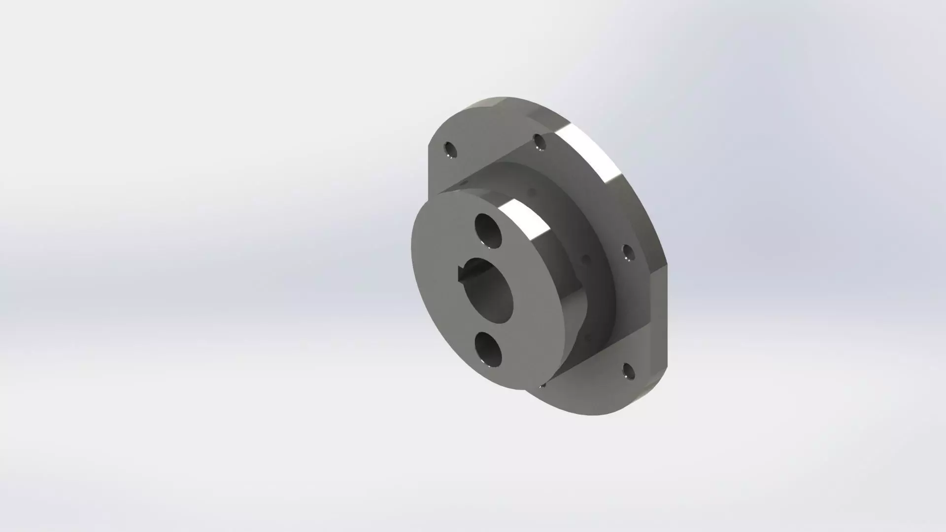 Cover metal part with holes 3D model_0
