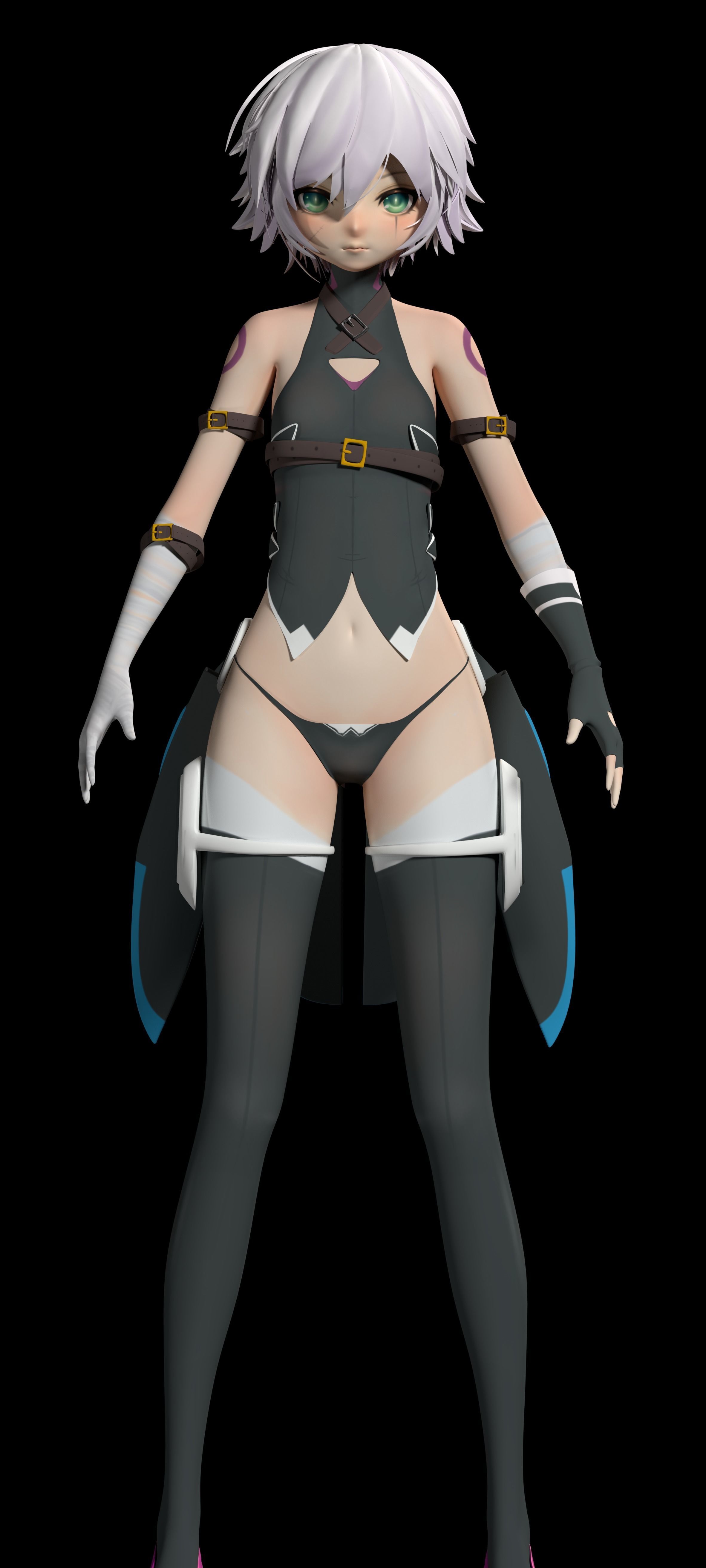 Jack The Ripper Fate Grand Order fanart 3D model_5