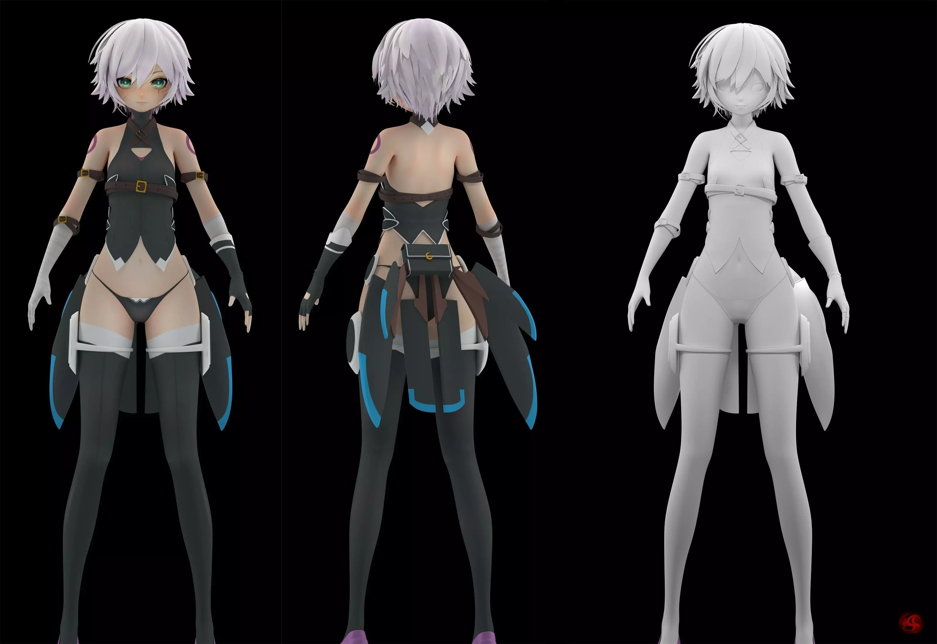 Jack The Ripper Fate Grand Order fanart 3D model_0