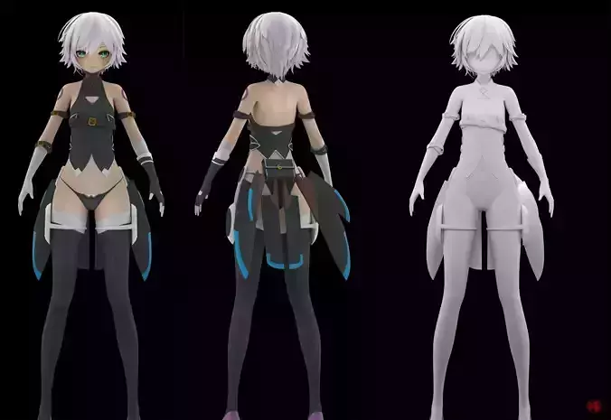 Jack The Ripper Fate Grand Order fanart 3D model