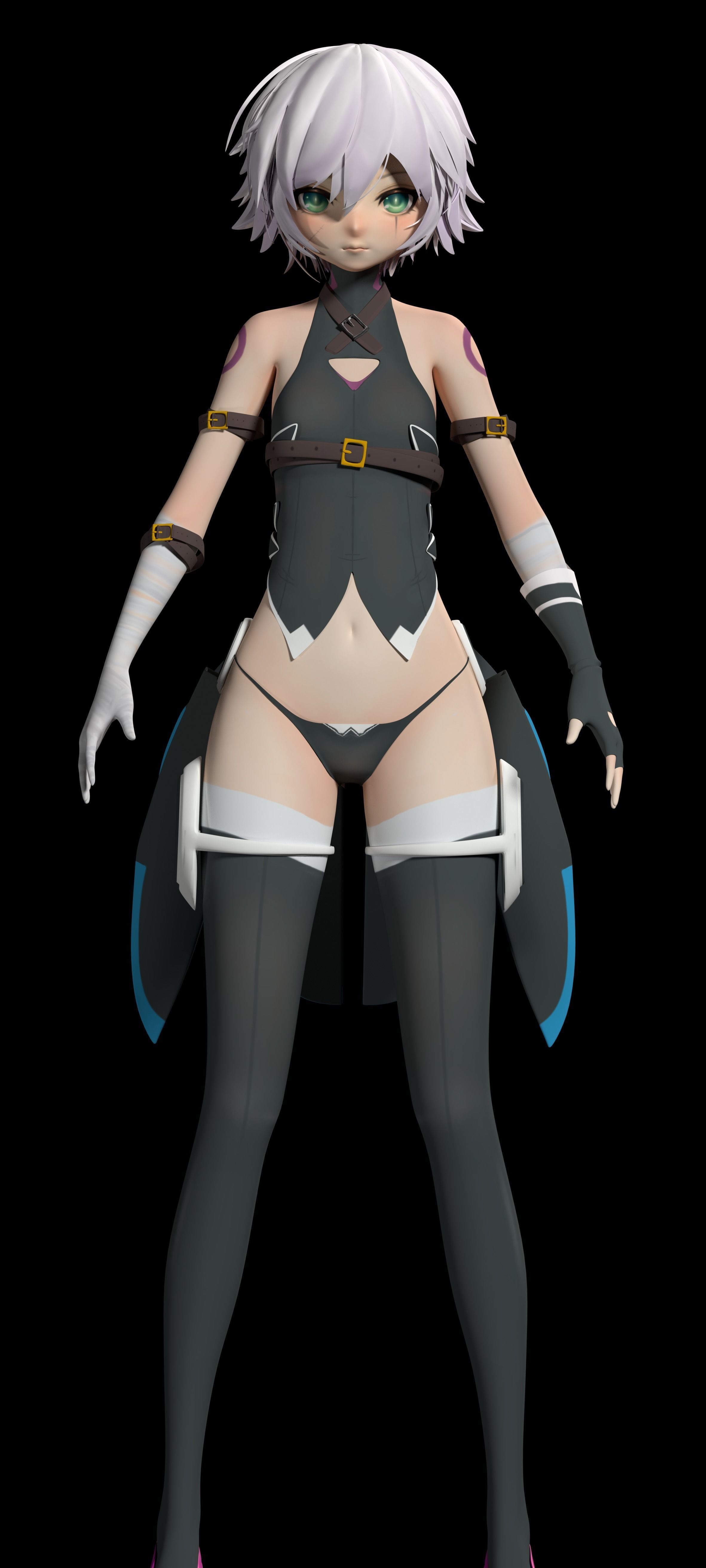 Jack The Ripper Fate Grand Order fanart 3D model_2