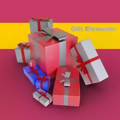 Gifts with bow and ribbon