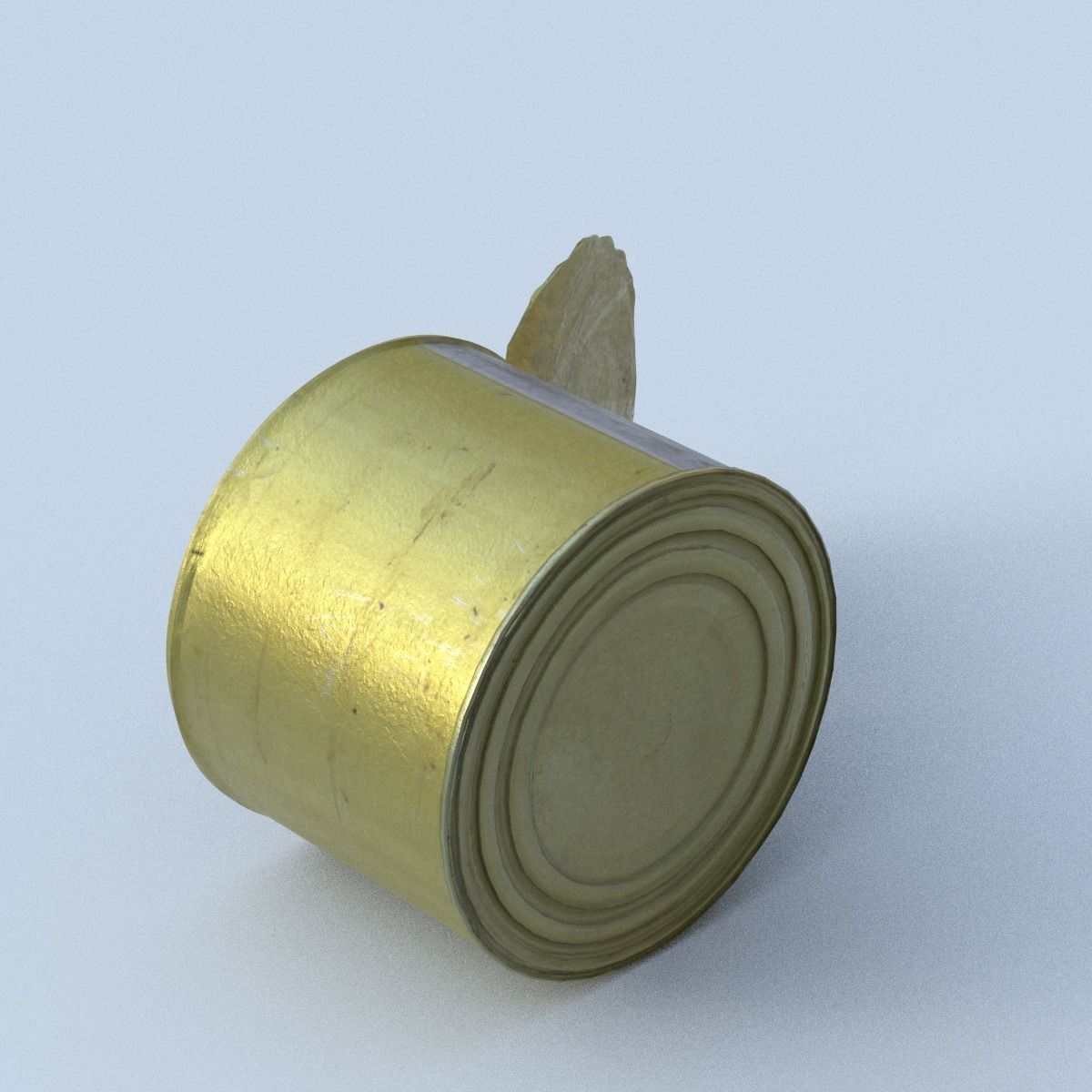 Canned Middle Poly 3D model_10