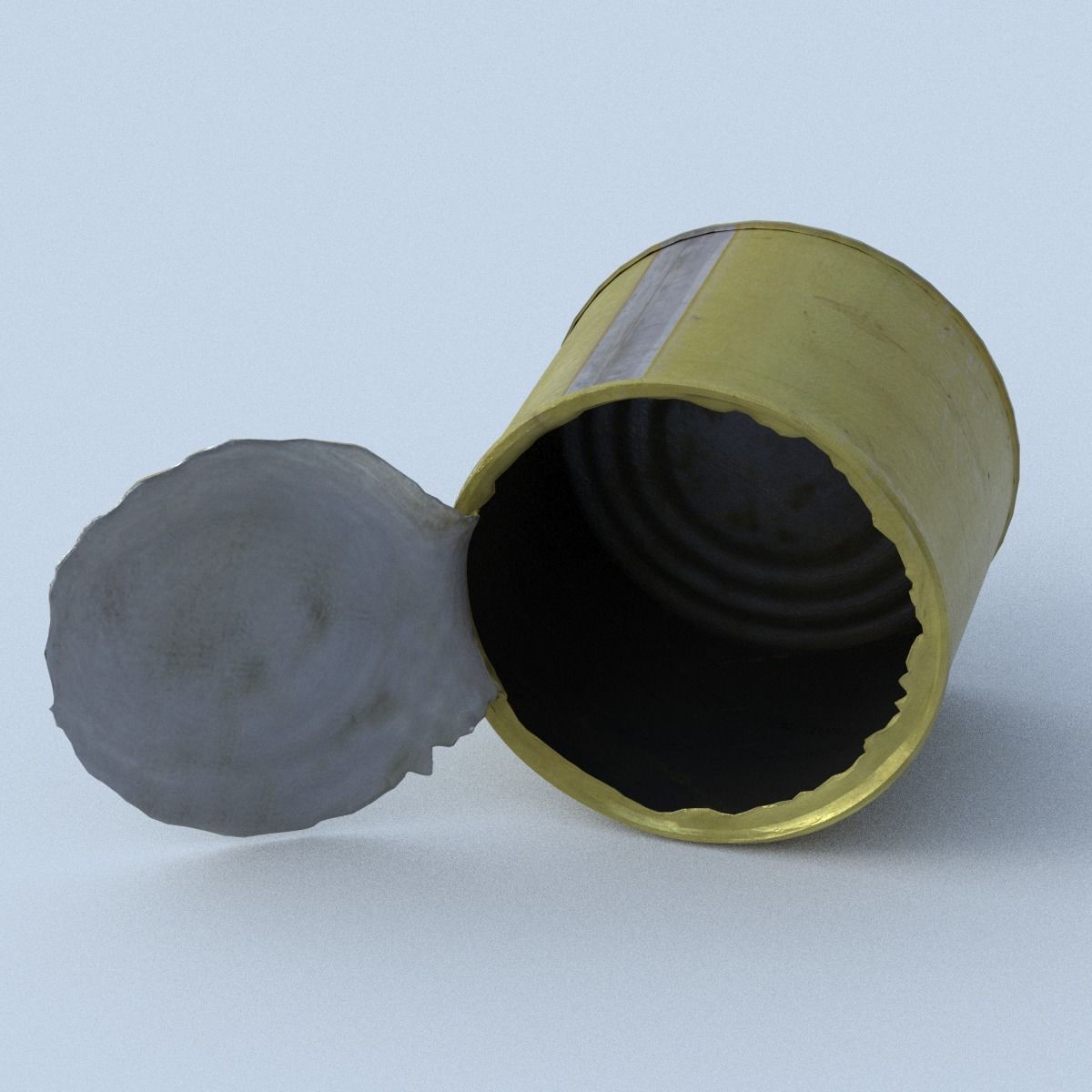 Canned Middle Poly 3D model_11
