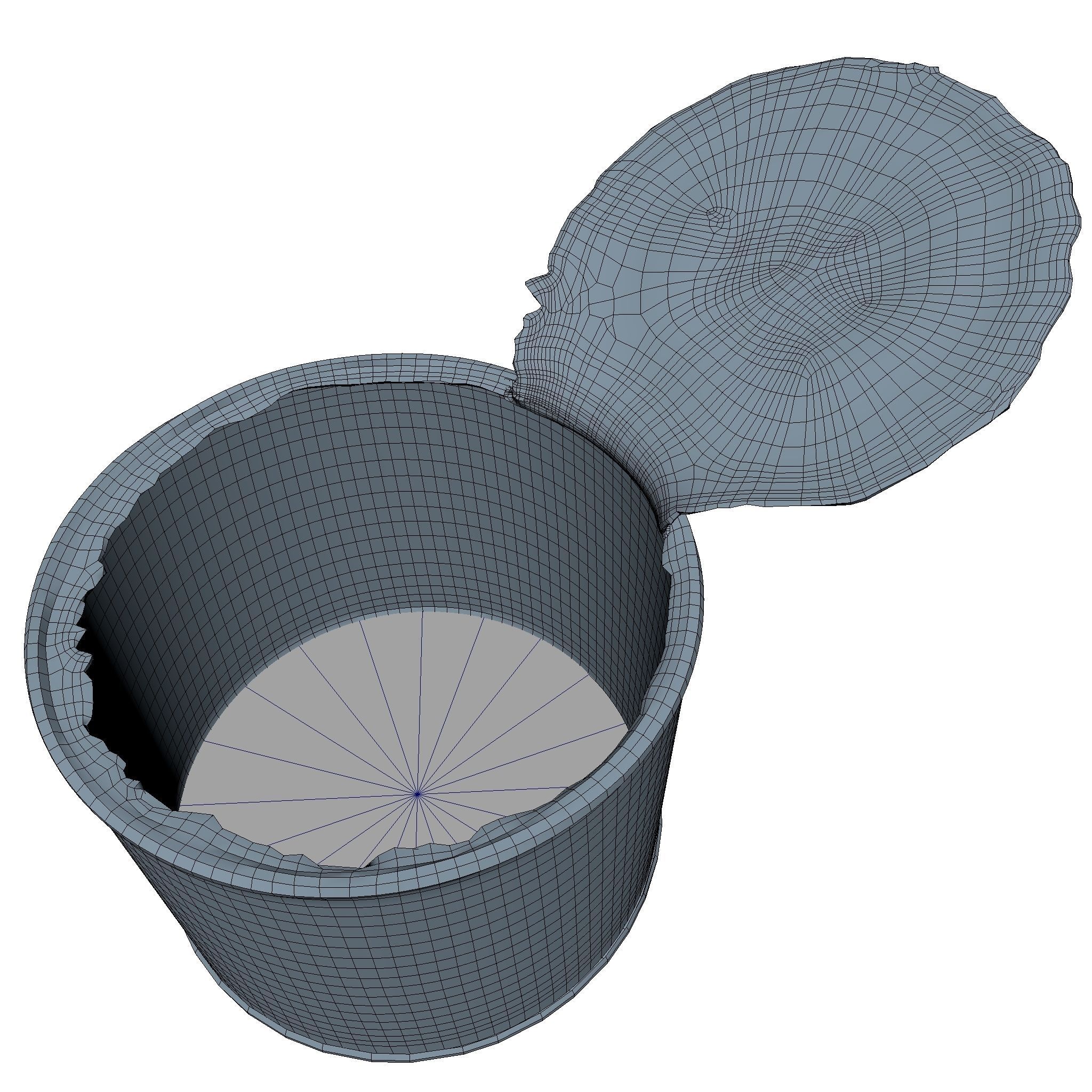 Canned Middle Poly 3D model_2