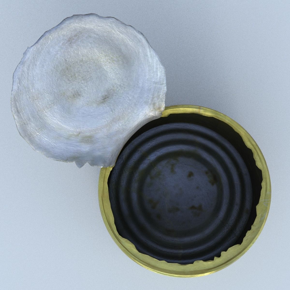 Canned Middle Poly 3D model_1