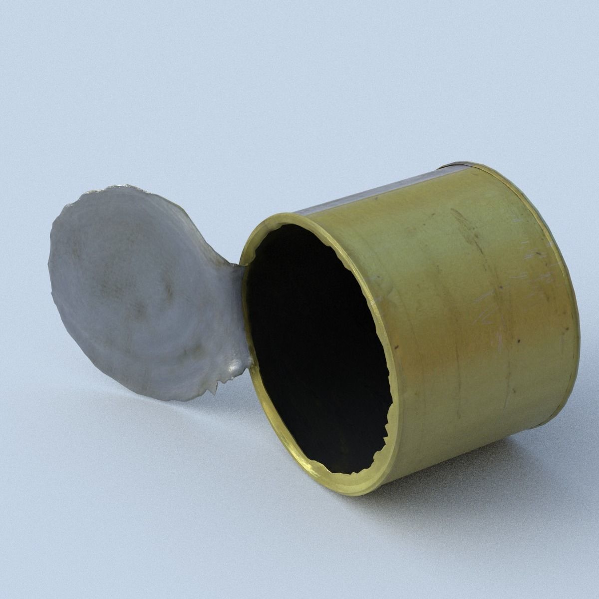 Canned Middle Poly 3D model_5