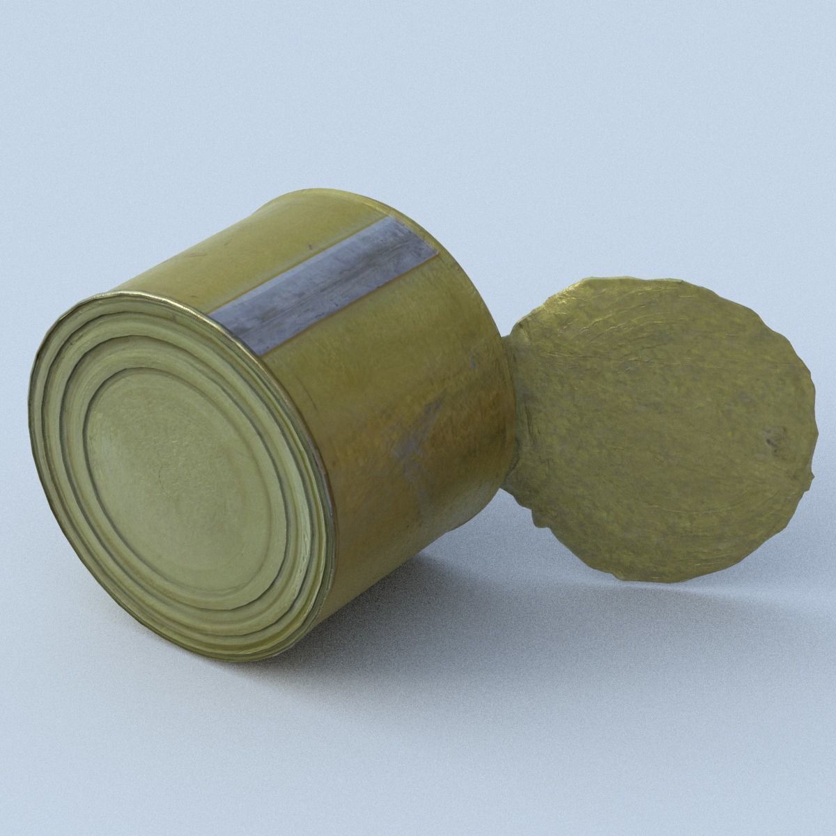 Canned Middle Poly 3D model_6