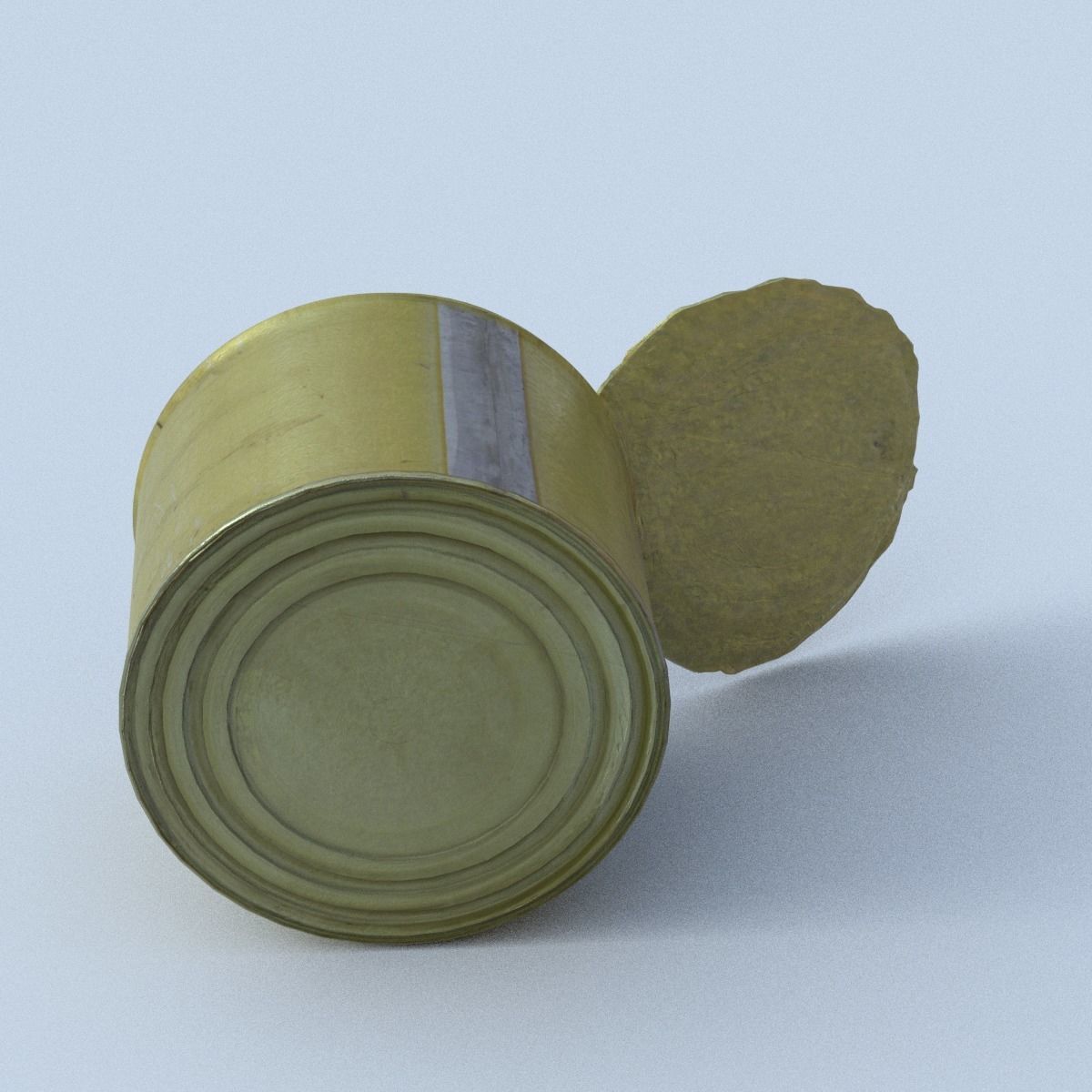 Canned Middle Poly 3D model_8