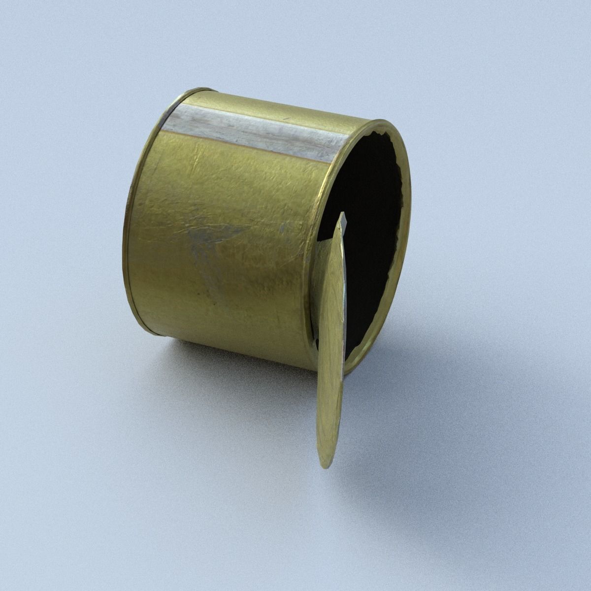 Canned Low Poly metal can Low-poly 3D model_10