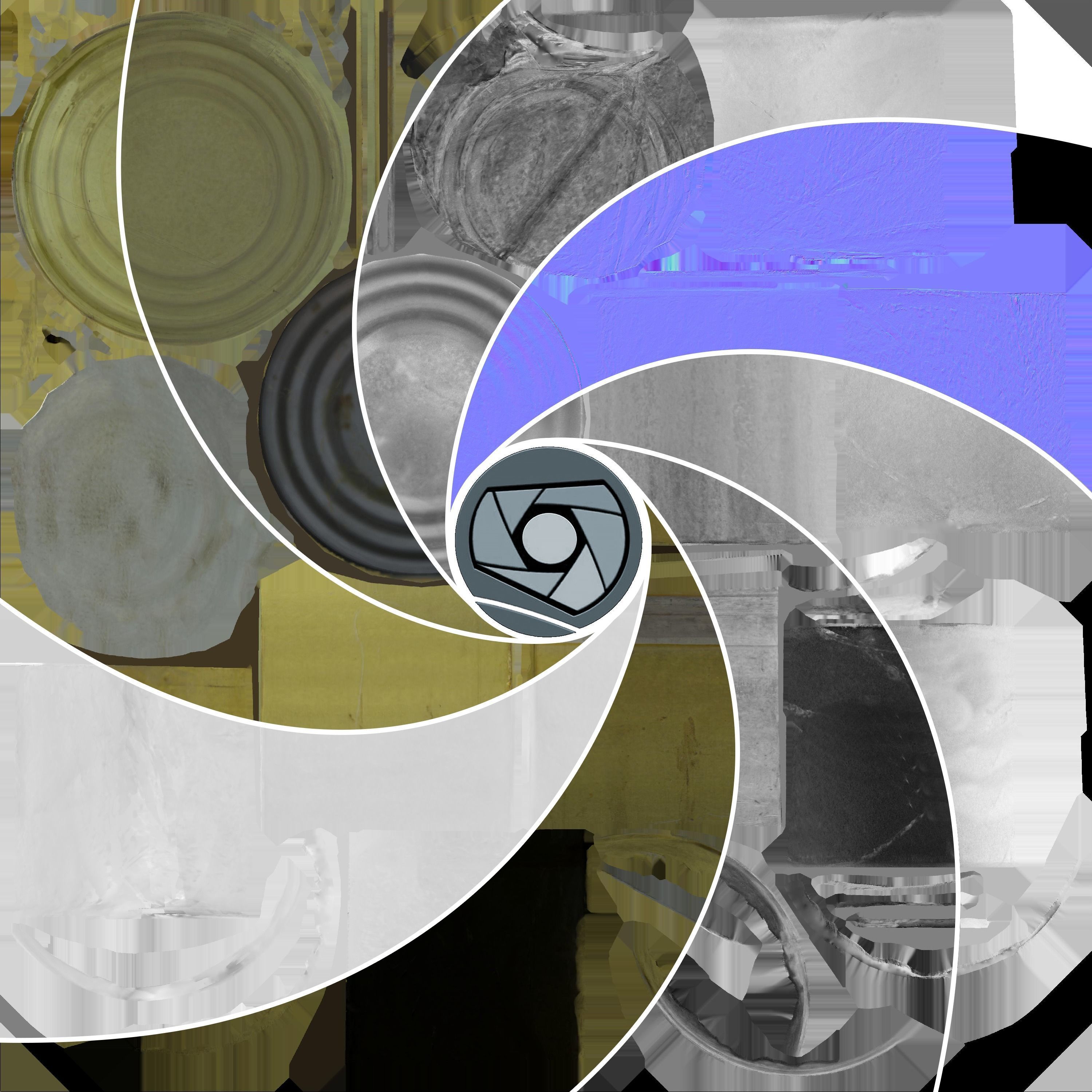 Canned Low Poly metal can Low-poly 3D model_4