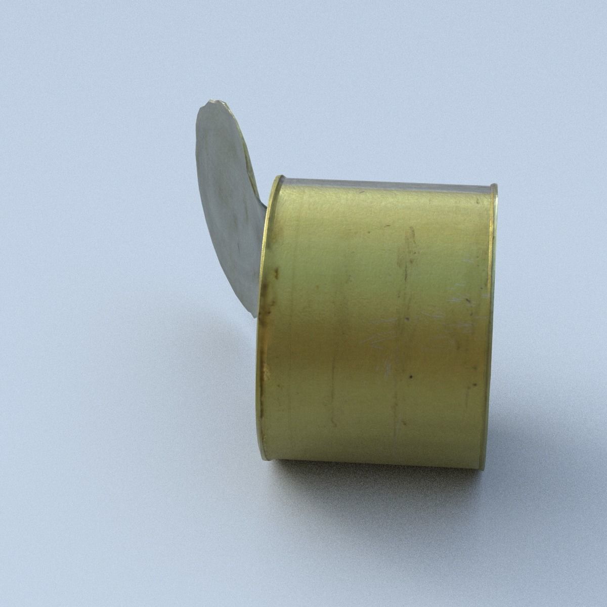 Canned Low Poly metal can Low-poly 3D model_8