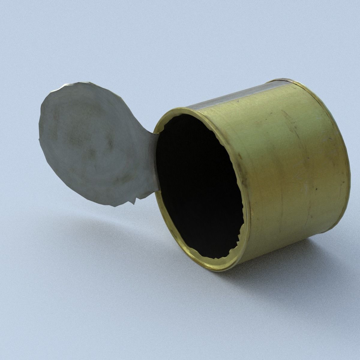 Canned Low Poly metal can Low-poly 3D model_6