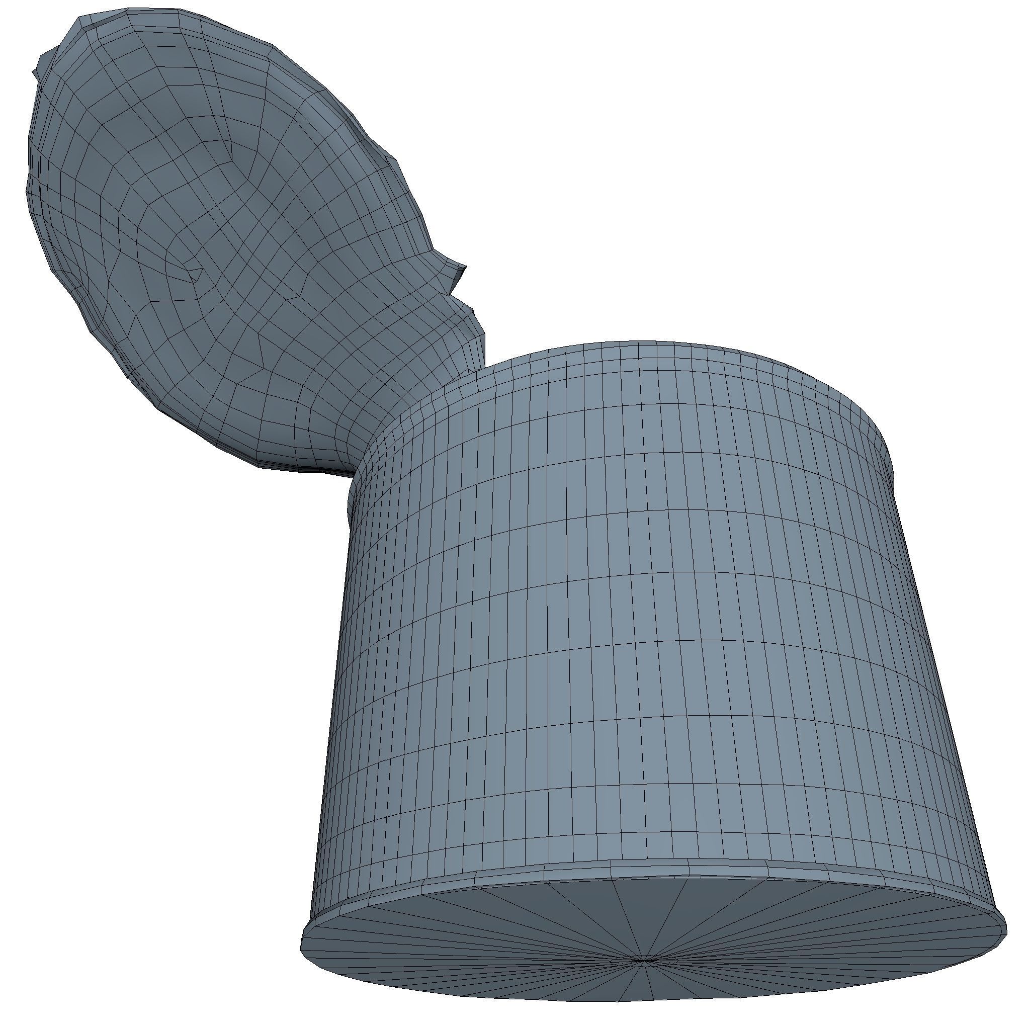 Canned Low Poly metal can Low-poly 3D model_3