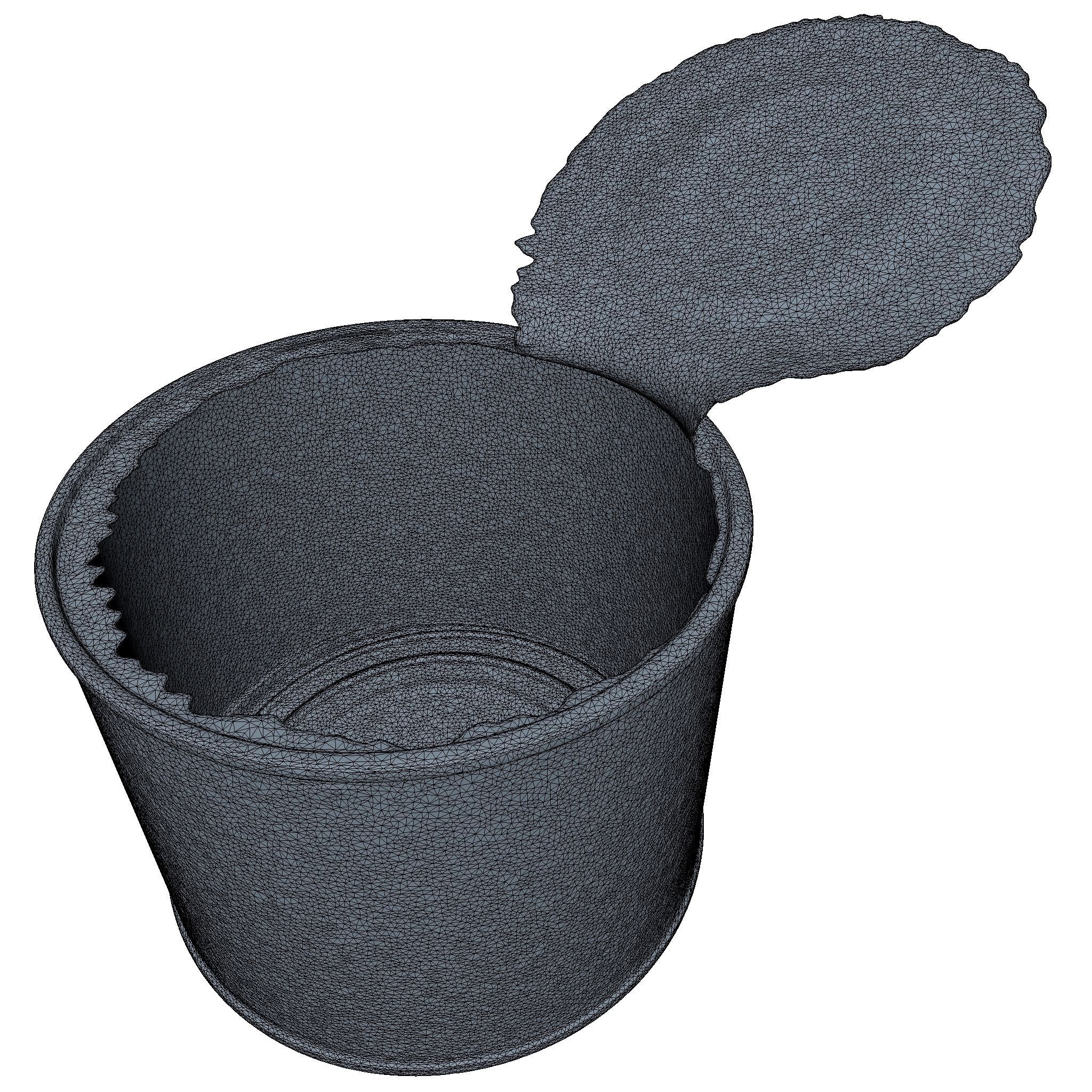 Canned Middle Poly 3D model_5