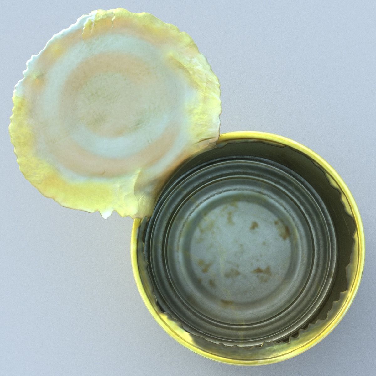 Canned Middle Poly 3D model_1