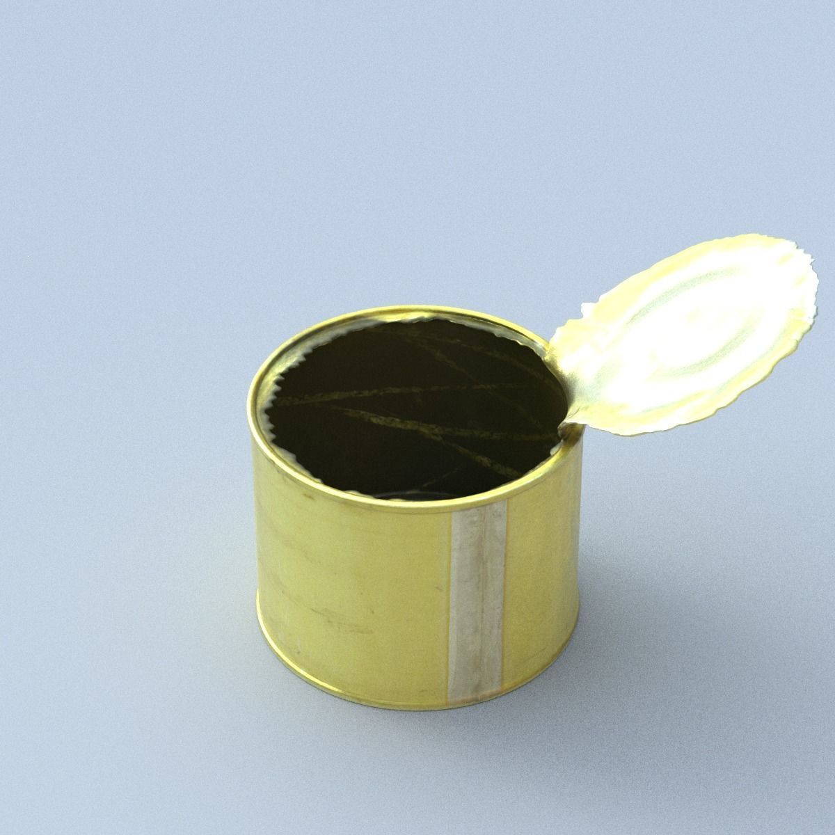 Canned Middle Poly 3D model_10
