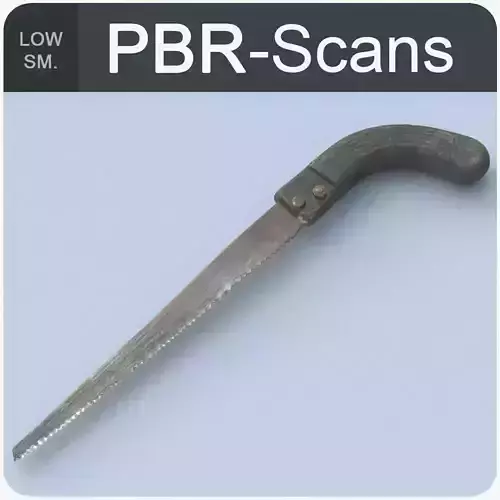 Old Handsaw Low Poly Low-poly 3D model