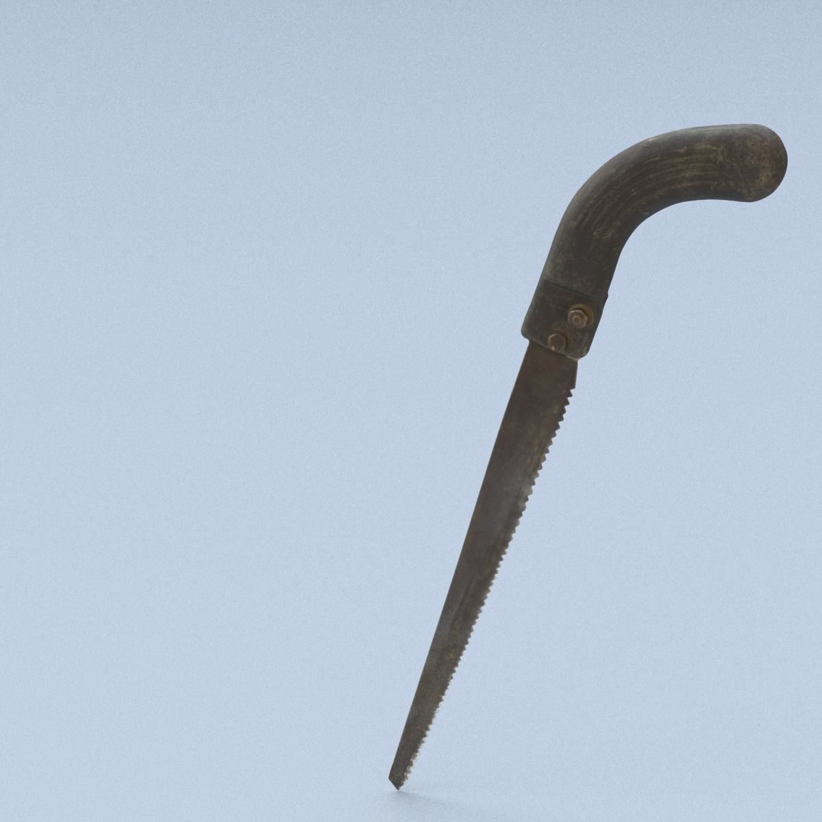 Old Handsaw Low Poly Low-poly 3D model_10