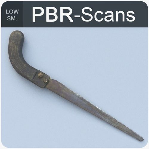 Old Handsaw Low Poly 3D model