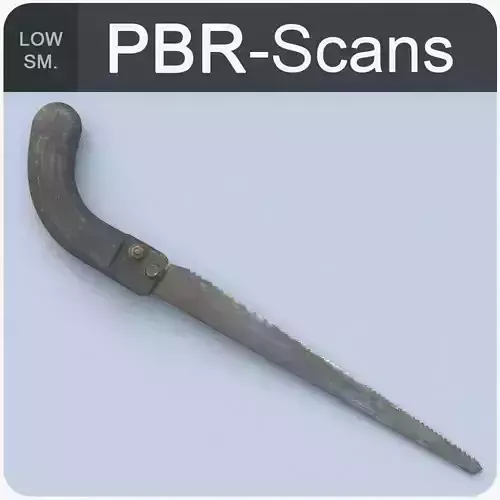 Old Handsaw Low Poly 3D model