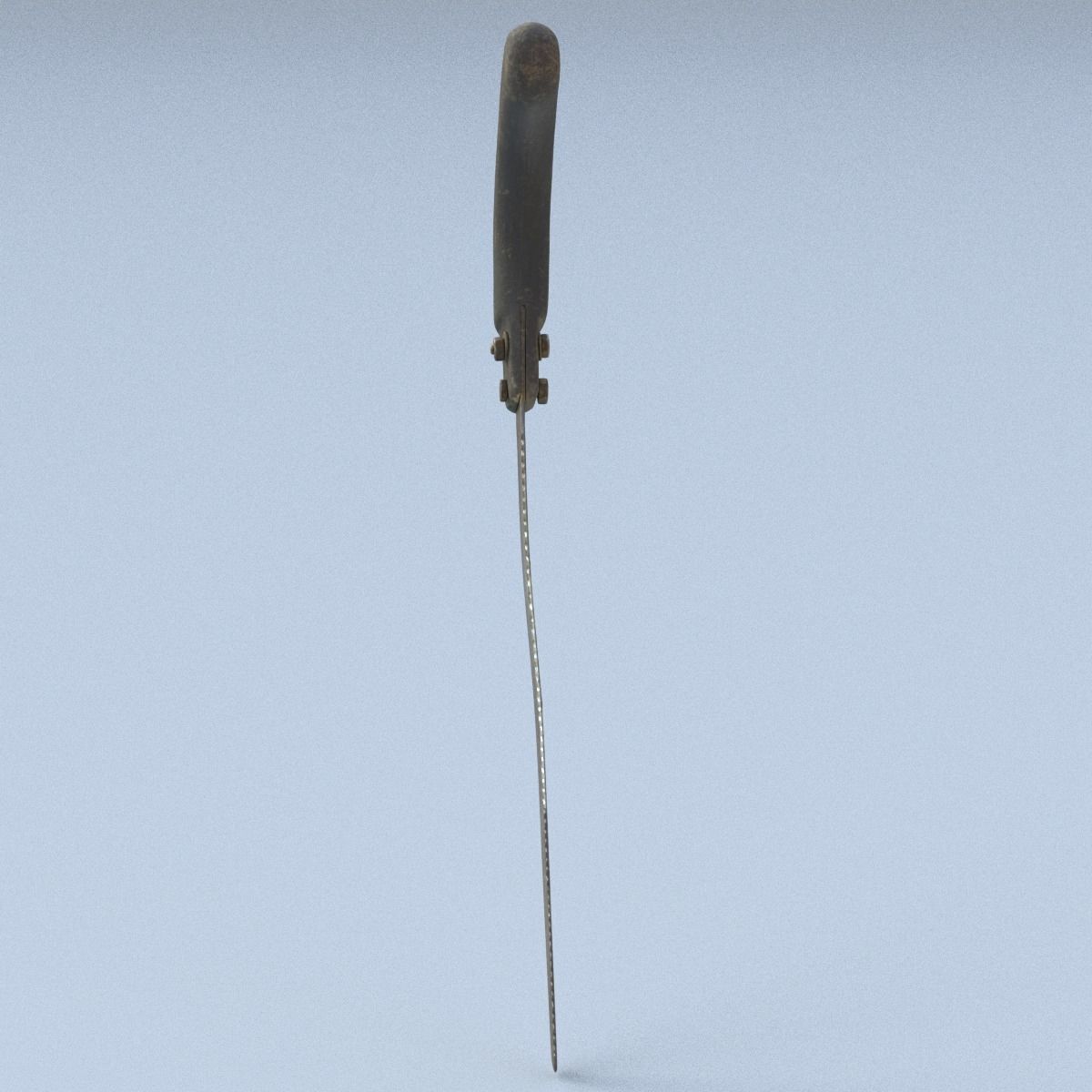 Old Handsaw Low Poly 3D model_9